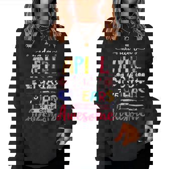 Made In April 1948 Floral 75 Year Old 75[C} Birthday Women Sweatshirt | Mazezy